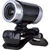 MOBUTOFU Webcam USB 720p con Microfono e Clip, Video Chiaro 30fps | Chat Video e Teleconferenze, Riduzione Rumore Integrata, Plastica Nera, Accessorio con Morsetto