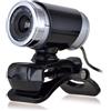 SUPVOX Webcam con Microfono 720p USB 2.0 in Plastica per Video Chat | 30fps, Riduzione Rumore Integrata, Plug And Play, Nero, con Clip, per Foto
