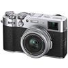 Fujifilm X100V Fotocamera Digitale Compatta 26Mp, Sensore X-Trans Cmos 4, Obbiettivo 23Mmf2, Filmati 4K 30P, Mirino Ibrido, Schermo LCD 3 Touch Orientabile, Argento