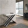 Itamoby Consolle allungabile 90x40 cm DIAGO SMALL Bianco Frassino fino a 196 cm