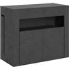 LIBEROSHOPPING Consolle allungabile 90x42/302 cm ELIA con panca inferiore Antracite Spatolato