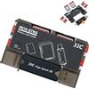 Kiorafoto Custodia compatta sottile per schede SD MSD TF con lettore di schede di memoria USB 3.0,archiviazione per 2 schede SD SDHC SDXC+4 schede Micro SD MicroSDXC MicroSDXC,custodia portatile