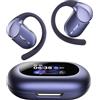 TOZO Open X2 Pro Cuffie Bluetooth 6.0 con IA Intelligenti, 36 Ore | Assistente AI e Traduzione, Comandi Vocali e a Movimento, Display LCD Smart, Doppio Asse Regolabile, Suono Immersivo, IPX7