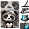 Generico DayQiQiPu Cover per Apple iPad Air 3 10,5 Pollici 2019/ iPad Pro 10,5 Pollici 2017 Custodia Sottile Guscio Con Supporto Ribaltabile Adorabile Motivo Panda Con Porta Matite e Auto Wake/Sleep, 04
