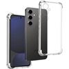 REY Cover in Gel TPU Anti-Shock per Samsung Galaxy S24 Fe, Morbido Silicone Custodie Protettivo Case, Anti-Scratch, Protettiva Sottile Back Cover
