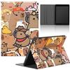Stradvnaly Tablet Cover per Samsung Galaxy Tab A8 10,5 2022/2021 SM-X200/X205, Carino Cartoon Anime Capybara Motivo con Funzione Pelle PU Holder Flip con Regolabile Protezione Antiurto Tablet Case,Moda