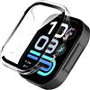 Lemxiee Cover per Xiaomi Redmi Watch 6 Lite Case con Pellicola Vetro Temperato
