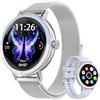 Berilona Smartwatch Donna con Chiamate Bluetooth,1.27 HD Fitness Tracker con Alexa,120+Modalità Sportive, IP68, Cardiofrequenzimetro, Sonno, Contapassi, Orologio Smartwatch per Android iOS (fulvo)