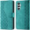 CaseGla Cover per Samsung Galaxy A05s custodia portafoglio Turchese | Blocco RFID, 3 scomparti carte, 1 tasca banconote, Chiusura magnetica, Supporto, Pelle PU flip cover per Samsung A05s