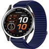 GIOPUEY Cinturini Compatibile con Garmin Approach S44, Nylon Traspirante Sport Loop Cinturino in Morbido Nylon Intrecciato Strap Band - Darkblue