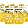 PANASONIC Confezione da 5 blister da 6 batterie PR10 Zinc Air per apparecchi acustici
