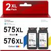 Cebhink PG-575 CL-576 XL Cartucce di ricambio per Canon 575 576 Multipack | Compatibile con Pixma TS3750i TR4755i TS3550i TS3551i TR4750i TR4751i, 575XL 576XL, Black 576 Color, ricambio per Canon