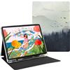 GOVTVA Custodia per XPPen Magic Drawing Pad 31 cm (Misty Forest) | Smart Auto Sleep/Wake, custodia ultra sottile in TPU trasparente, con portapenne integrato, chiusura magnetica