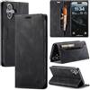 Sojlecyu Cover per iPhone 16 Plus a Libro Portafoglio Pelle PU, Nero | Custodia con 2 slot carte e scomparto banconote, chiusura magnetica, funzione supporto e TPU antiurto - Custodia a libretto