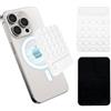 XFSRG Supporto Telefono con Specchio Ventosa per Telefono Portacellulare Versatile con Cavalletto Invisibile Pieghevole Supporto per Smartphone Magnetico da Scrivania e Viaggio (Bianco)