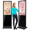 QIXZOCV Totem Pubblicitario Digitale Interattivo da 43 Pollici, Monitor Pubblicitario Touchscreen 2K UHD, Display LCD Schermo Verticale per Vetrine, Negozi, Centri Commerciali e Pubblicità