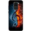 Mixroom - Cover Custodia Back case In TPU Silicone Morbido Per Xiaomi Redmi Note 9 Fantasia Musica Chiave Di Violino C40