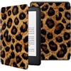 HZCRAES Custodia Per Kindle 2014 7A Generazione Custodia Per Kindle Touch 2014 (Kindle 7A Generazione) Custodia Protettiva Sottile Per Ereader Custodia Intelligente Per Modello Wp63Gw-Moda Leopardo