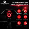 ROCKBROS Luce Posteriore Intelligente per Bicicletta ROCKBROS, Sensore di Frenata Automatico, Impermeabile IPX6, Lampada LED USB Ricaricabile, Luce di Sicurezza per Bici Q5