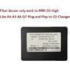 Nunoo Per Audi A4 A5 A6 Q7 MMI 2G High MOST Decoder in fibra ottica Sostituisci AUX AMI Plug And Play