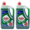FAIRY Detersivo per lavastoviglie manuale Confezione 2 unità x 5 litri Bassa schiuma Uso professionale