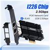 fenvi Scheda di rete FENVI 2.5G PCI-E a RJ45 per adattatore WiFi I226 Gigabit Ethernet 2500Mbps PCI Express RJ45