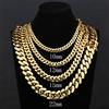 ESKEEM Collana a Catena Cubana Miami Pesante Placcata Oro 18K da 10/12/15/22mm per Uomo, Gioielli Hip Hop, Catene Cubane - Vendita all'Ingrosso