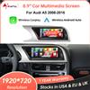Road Top Display multimediale per auto touch screen Linux da 8,9 '' per Audi A5 2008-2016 con CarPlay wireless Android Auto Airplay Autolink