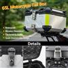 HiMISS Bauletto Moto 65L, Baule Posteriore Impermeabile in Lega di Alluminio con Blocco Antifurto e Sgancio Rapido, Adattabile Universalmente per Moto