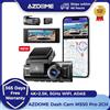 AZDOME Dash Cam 4K M550 Pro-2CH con Telecamera Posteriore 2.5K, GPS, WiFi 5GHz, DVR per Auto con Visione Notturna WDR, Sensore G, Monitoraggio Parcheggio, Scheda 64GB