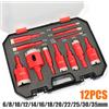 NIUXIANG Set di 12 punte diamantate da 6-35 mm per forare vetro, marmo, granito, pietra, piastrelle, ceramica - Utensile manuale