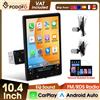 podofo Autoradio Podofo 10.4" 1Din con Schermo Touch AHD, Lettore Multimediale MP5, Radio FM RDS, Mirrorlink, Bluetooth, Microfono