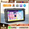 podofo Autoradio Podofo 8" 6+128G per VW Skoda JATTA Seat PASSAT B6 B7 GOLF POLO con CarPlay Wireless, Android Auto, DAB, WIFI, GPS, EQ, lettore multimediale video per auto