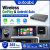 AUTOABC CarPlay wireless e Android Auto per Volvo V40 2011-2018 XC60 S60L, interfaccia da 7 pollici con Mirror Link, AirPlay, Car Play, telecamera posteriore, Siri, GPS, Bluetooth, box multimediale.