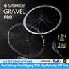 ELITEWHEELS Set di Ruote in Carbonio ELITEWHEELS PRO GRAVEL 700C, Larghezza Interna 24mm, Freno a Disco Center Lock, Mozzo a Cricchetto 50T, Ruote per Ciclocross con Mozzo HG/XDR