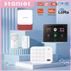 staniot Kit di Allarme Wireless LoRa Staniot da 7 Pollici, Sistema di Sicurezza Antifurto Smart Home con App Tuya, WiFi 4G, Trasmissione del Segnale a Lungo Raggio fino a 500 Metri, Sistema Antifurto per Casa