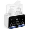 NONE Scaldabiberon Elettrico 9 in 1 con Sterilizzatore e Schermo LCD - Scaldabiberon e Alimenti per Bambini Rapido - Controllo della Temperatura Regolabile, Funzione Mantieni Caldo 24h, Scongelamento del