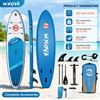 WNOVA Tavola da SUP gonfiabile 335 * 86 * 15 cm, leggera e facile da trasportare, adatta per yoga sull'acqua, fitness, pesca, turismo e uso in spiaggia, con accessori completi, adatta per principianti.