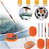 NONE Mop per Lavaggio Auto con Manico Lungo, Spazzola in Microfibra Chenille con Asta di Prolunga, Strumento di Pulizia per Auto, Camion, Camper