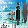 funwater Tavola SUP Gonfiabile FunWater 350x84x15cm All-Round con Pagaia, Pompa, Pinne, Leash, Zaino, 180kg