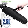 NEWBOLER Borsa per Bicicletta 2.5L, Borsa Portatile per Tubo Anteriore del Telaio, Borsa per Bicicletta MTB e Strada, Borsa da Ciclismo Ultraleggera di Grande Capacità