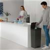 Sp-Berner Portarifiuti a 3 scomparti - 80L - Plastica riciclata - Antracite - VANERN