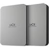 LACIE Seagate Mobile Drive 4 TB USB 3.1 USB TYPE C Moon Silver w/Rescue - STLP4000400