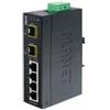Planet IGS-620TF - Switch - unmanaged - 4 x 10/100/1000 + 2 x Gigabit SFP - IGS-620TF