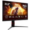 AOC G4 U32G4U Monitor PC 80 cm (31.5″) 3840 x 2160 Pixel 4K Ultra HD Nero, Rosso - U32G4U