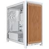 Corsair Geh Midi FRAME 4000D RS Wood Mid-Tower, White/Oak - CC-9011341-WW