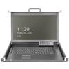 DIGITUS Modulare HD LCD KVM Konsole mit 17″ TFT, 8-Port HDMI KVM Anschluss, Touchpad, deutsches Tastaturlayout - DS-72220-6GE