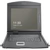 DIGITUS Modulare HD LCD KVM Konsole mit 19″ TFT, 16-Port VGA KVM Anschluss, Touchpad, deutsches Tastaturlayout - DS-72221-3GE