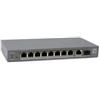 LevelOne Switch 10x FE GEP-1011 1xGE 1xGSFP 120W 8xPoE grau - GEP-1011