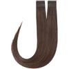 Rapunzel of Sweden Premium Tape Extensions Straight / Classic Tape 4 cm / 8 pieces 5.0 Brown 50 cm Extension per capelli 20 g